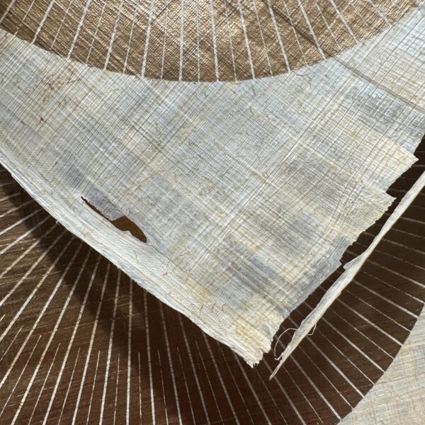 Linoldruck, 24 x 24 cm, Gold auf Papyrus