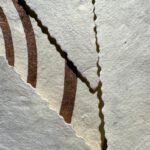 Linoldruck, 22 x 22 cm, Kupfer auf Weiß/Natur